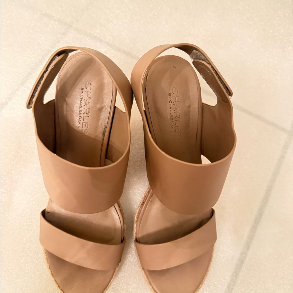 Charles By Charles David Brown Wedge Sandals - Picture 3 of 9